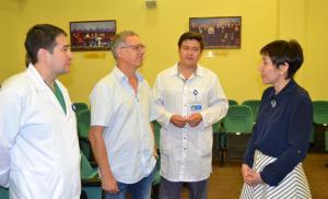 Министр здравоохранения и социального развития РК Тамара Дуйсенова посетила АО «Национальный центр нейрохирургии».